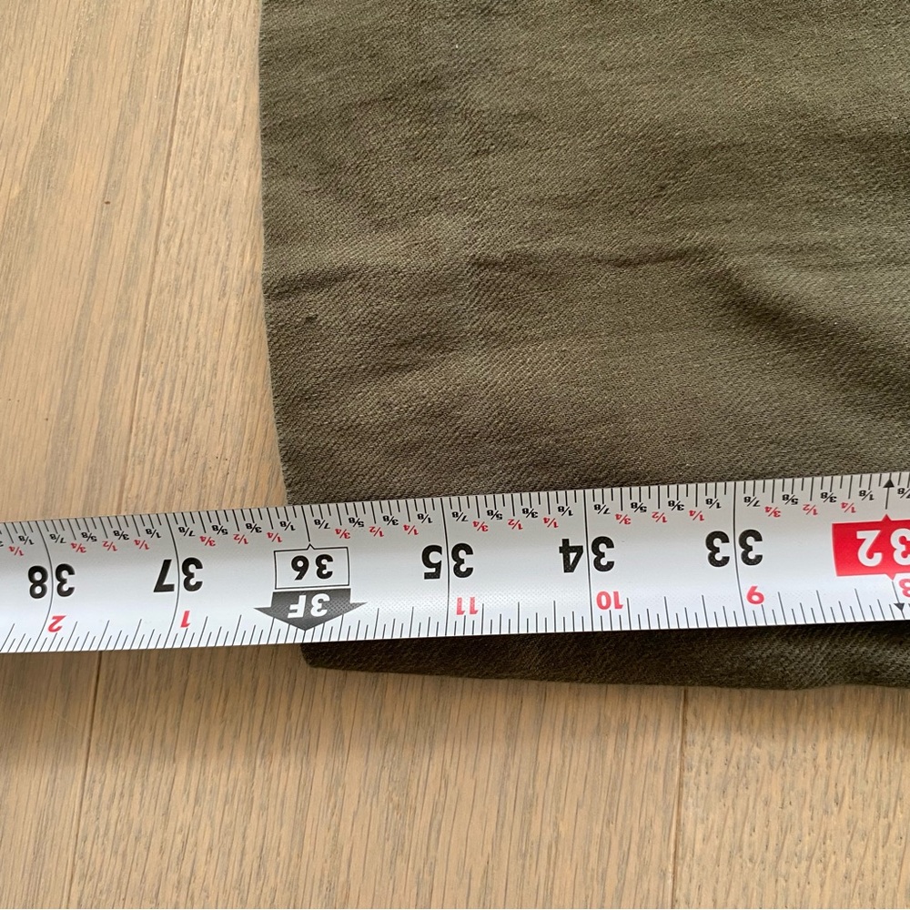 Mexx Olive Linen Cropped Straight-Leg Pants - Picture 11 of 14